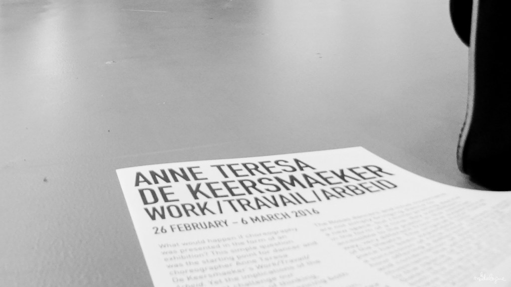 Anne Teresa De Keersmaeker | Work/Travail/Arbeid