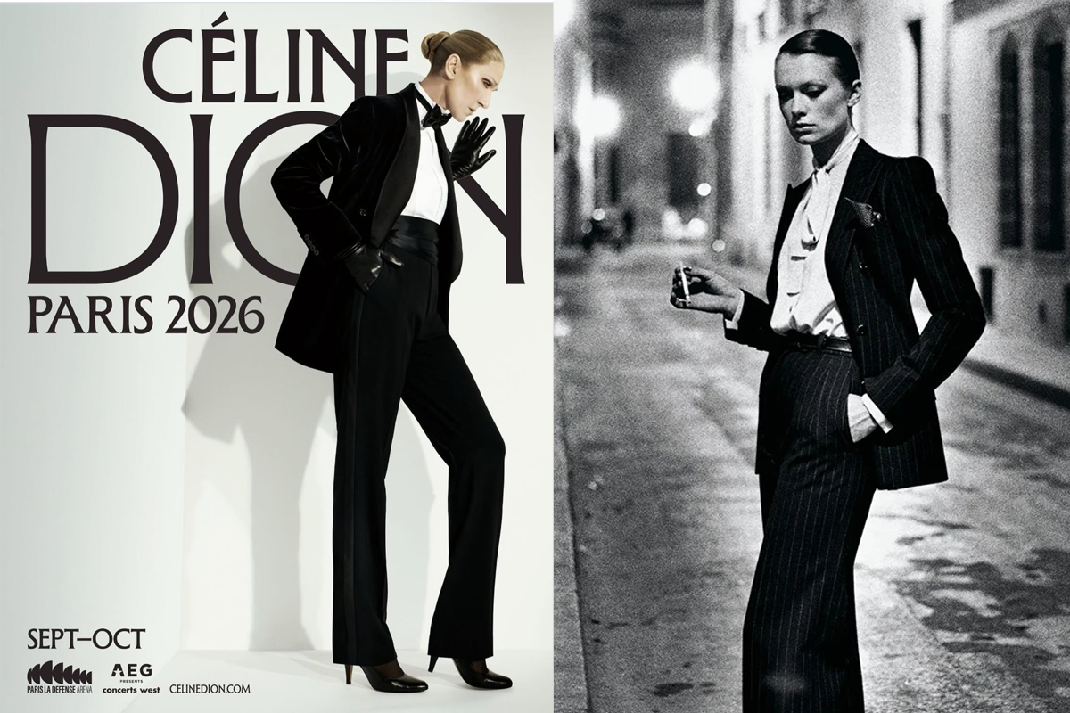 CÉLINE DION AND FASHION: WHEN THE CONCERT POSTER BECOMES A FASHION IMAGE